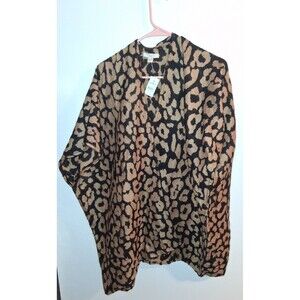 NWT Loft Leopard Short Sleeve Wrap Sz XS/S